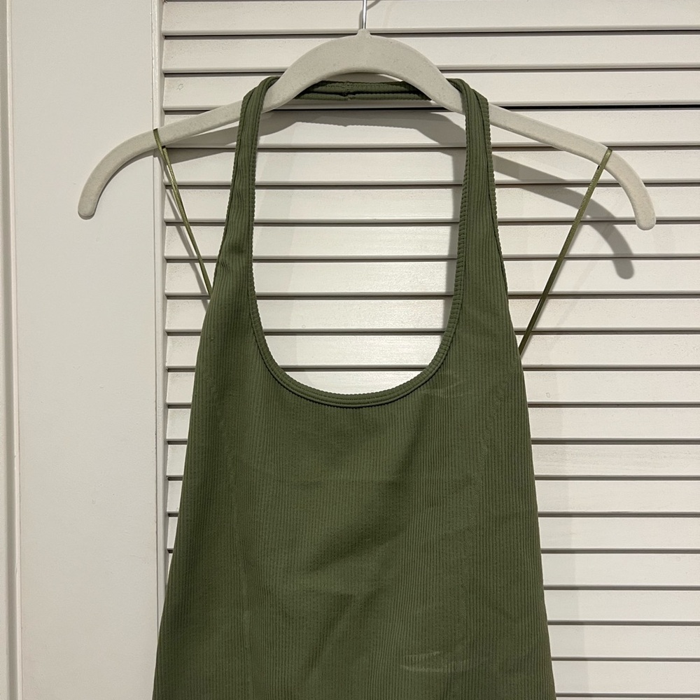 American Eagle sage halter top